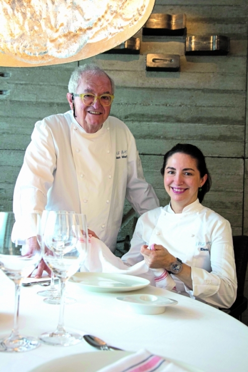 Elena Arzak és édesapja, a baszk konyhát megújító Juan Mari Arzak.