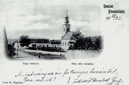 • „Valamikor legendás fogadó volt ez Tapolca és Zánka között, Nagy Imre vendéglője. Látható is egy 1899-ben postázott képeslapon”