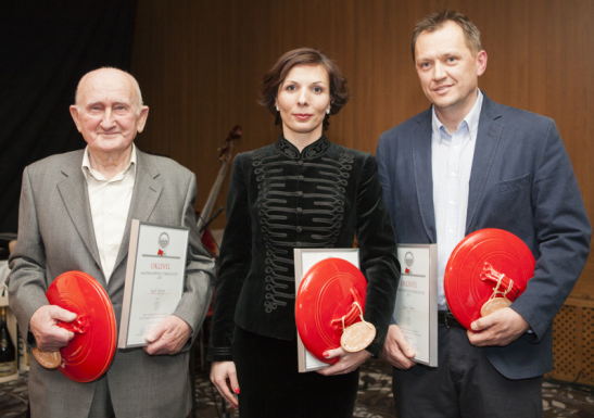 A tavalyi díjazottak: Szabó György, Balogh-Nagy Erzsébet és Sándor Tamás.