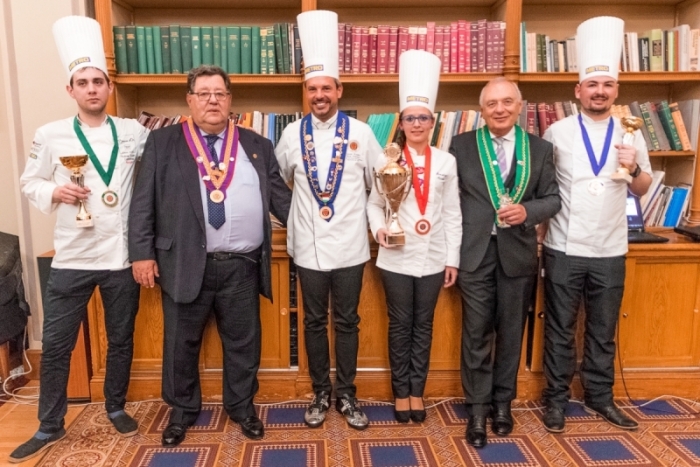 A 2017. évi Jeunes Chefs Rotisseurs Competition dobogósai: 