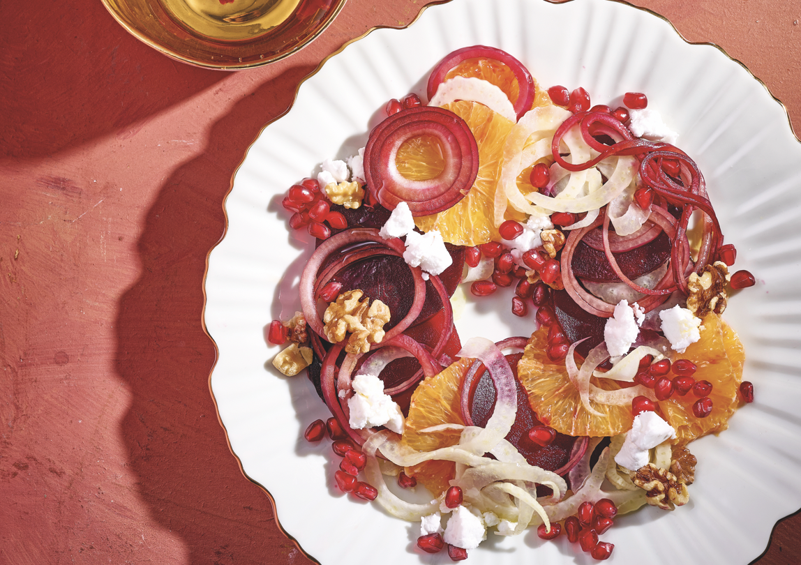 Gránátalmás céklasaláta