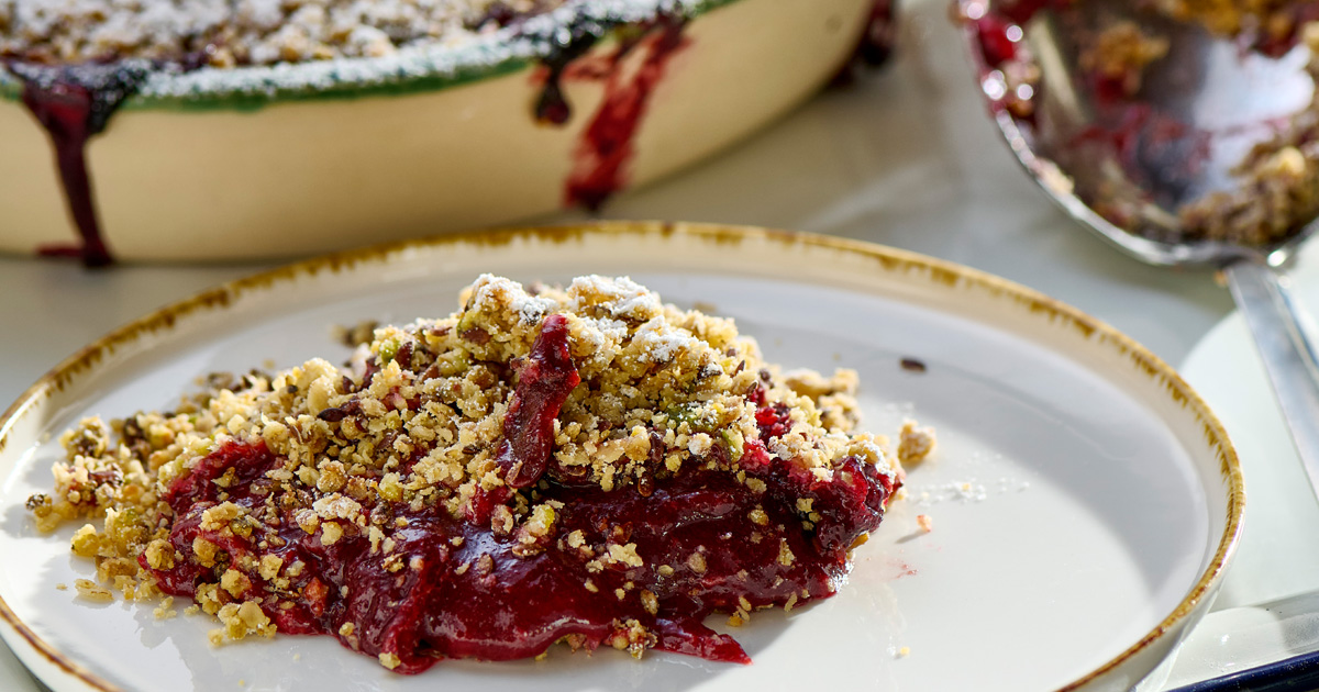 Szilvás crumble